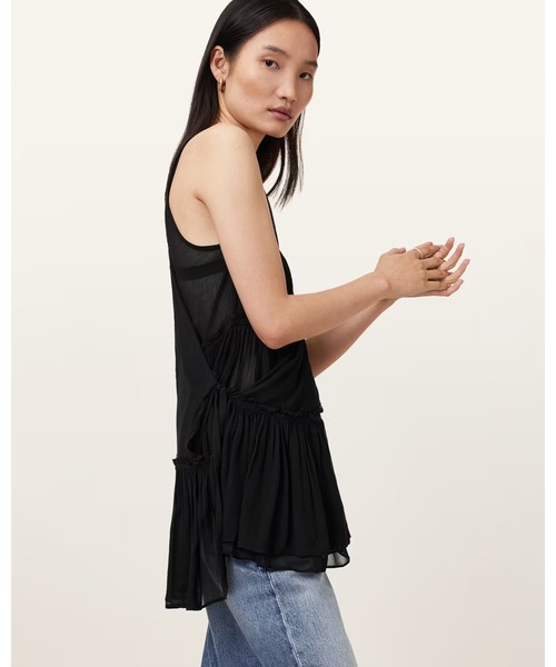 ALLSAINTS(オールセインツ)の「RACH TIERED LAYER TOP | RACH ティアード レイヤー トップ(その他トップス・レディース・ブラック・10/8/6)」の6枚目の写真