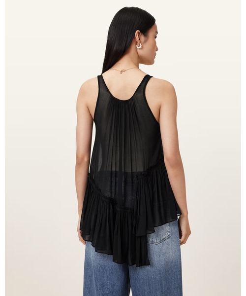 ALLSAINTS(オールセインツ)の「RACH TIERED LAYER TOP | RACH ティアード レイヤー トップ(その他トップス・レディース・ブラック・10/8/6)」の8枚目の写真