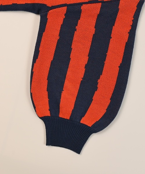 HOGAN RANCH WEAR（ホーガンランチウエア）の「【おうちで洗える】Wジャガードニットカーディガン（カーディガン/ボレロ・キッズ・オフホワイト/ネイビー/レッド/ライトグリーン・S/M/L/LL）」の12枚目の写真