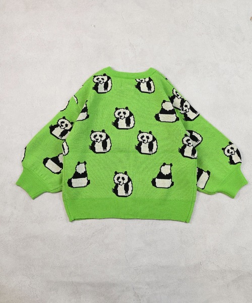 HOGAN RANCH WEAR（ホーガンランチウエア）の「【おうちで洗える】Wジャガードニットカーディガン（カーディガン/ボレロ・キッズ・オフホワイト/ネイビー/レッド/ライトグリーン・S/M/L/LL）」の7枚目の写真