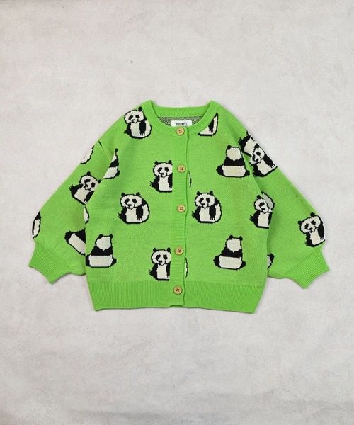 HOGAN RANCH WEAR（ホーガンランチウエア）の「【おうちで洗える】Wジャガードニットカーディガン（カーディガン/ボレロ・キッズ・オフホワイト/ネイビー/レッド/ライトグリーン・S/M/L/LL）」の18枚目の写真