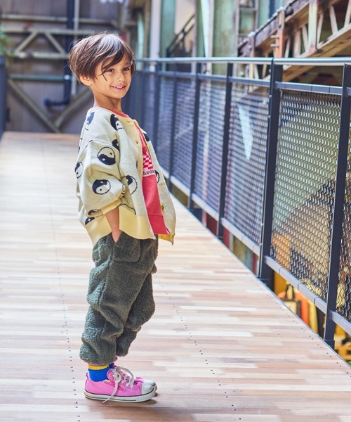 HOGAN RANCH WEAR（ホーガンランチウエア）の「【おうちで洗える】Wジャガードニットカーディガン（カーディガン/ボレロ・キッズ・オフホワイト/ネイビー/レッド/ライトグリーン・S/M/L/LL）」の17枚目の写真