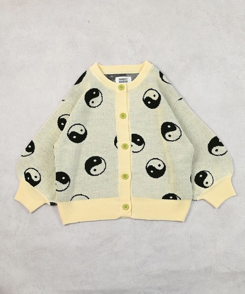 HOGAN RANCH WEAR（ホーガンランチウエア）の「【おうちで洗える】Wジャガードニットカーディガン（カーディガン/ボレロ・キッズ・オフホワイト/ネイビー/レッド/ライトグリーン・S/M/L/LL）」の15枚目の写真