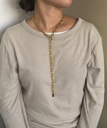 whoseA | 【金属アレルギー対応】AnywhereJaggedNecklace/エニィウェア ジャグド ステンレスネックレス(ネックレス)