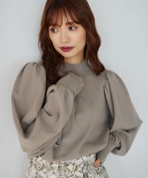 mysty woman | ラメハイネックニットプルオーバー 246400(ニット/セーター)