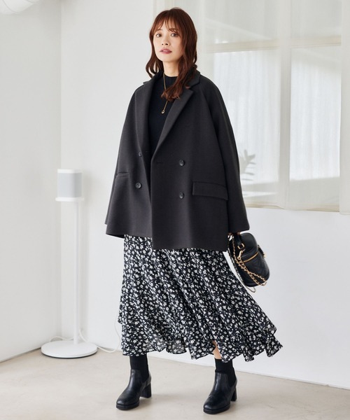 mysty woman（ミスティウーマン）の「ラメハイネックニットプルオーバー　246400（ニット/セーター・レディース・ブルー/オフホワイト/ブラック/モカ/レッド/ライトグリーン/ライトブルー・FREE）」の15枚目の写真