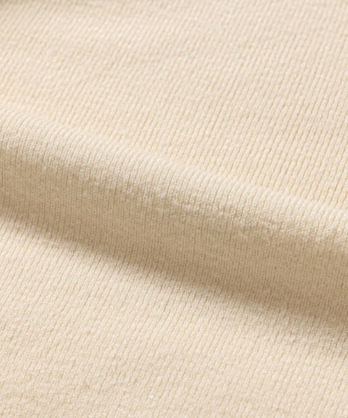 mysty woman（ミスティウーマン）の「ラメハイネックニットプルオーバー　246400（ニット/セーター・レディース・ブルー/オフホワイト/ブラック/モカ/レッド/ライトグリーン/ライトブルー・FREE）」の16枚目の写真