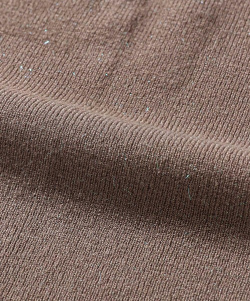 mysty woman（ミスティウーマン）の「ラメハイネックニットプルオーバー　246400（ニット/セーター・レディース・ブルー/オフホワイト/ブラック/モカ/レッド/ライトグリーン/ライトブルー・FREE）」の19枚目の写真