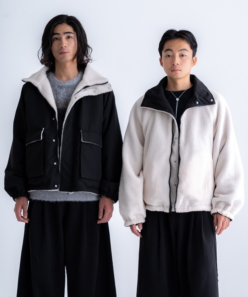 【新品未使用】サイズ5 メンズ リバーシブルブルゾン ラッセルノ 1588 SINSS ブルゾン アウター Reversible blouson / リバーシブルブルゾン