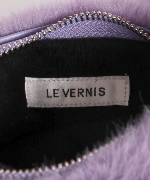 LE VERNIS（ル・ベルニ）の「LE VERNIS　フェイクファーマイクロバッグ（ハンドバッグ・レディース・ブラウン/ライトベージュ/パープル・ONE）」の14枚目の写真