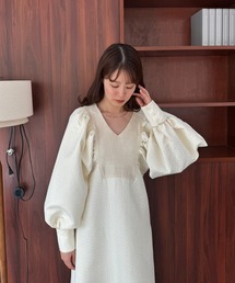 I_am | v neck design flare ops / vネックデザインフレアワンピース(ワンピース)