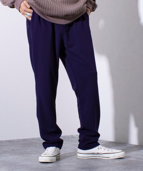 GLOSTER（グロスター）の「【GLOSTER/グロスター】ジョーゼット ストレッチイージーパンツ ストレッチ/防シワ（その他パンツ・メンズ・ネイビー/グレイッシュベージュ/ブラック/ブルー・XL/L/M/S）」の3枚目の写真