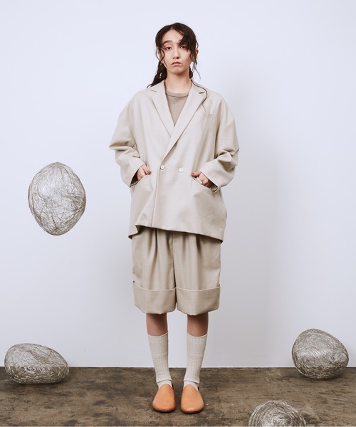 Dulcamara（ドゥルカマラ）の「よそいきルーズWJK（テーラードジャケット・メンズ・ブラック/ミックスグレー/ベージュ系・0/1）」の12枚目の写真