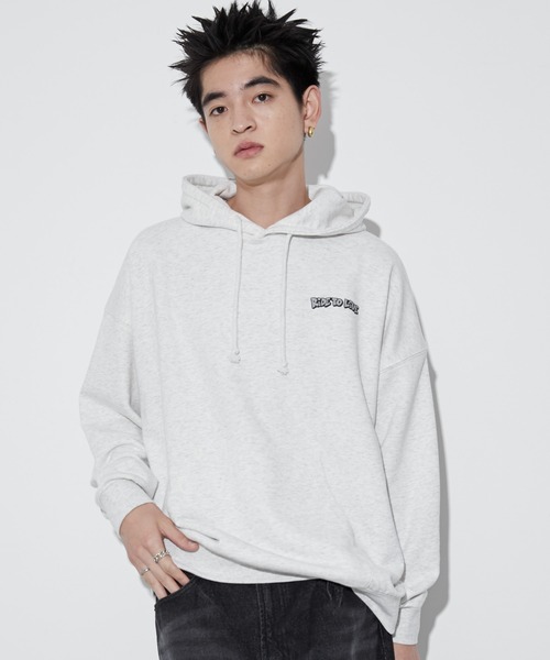NEW JACK(ニュージャック)の「∴WEGO/別注NEW JACKグラフィックプルパーカー(パーカー・メンズ・アッシュグレー/スミクロ/ホワイト/ブラック・MEDIUM/LARGE)」の18枚目の写真