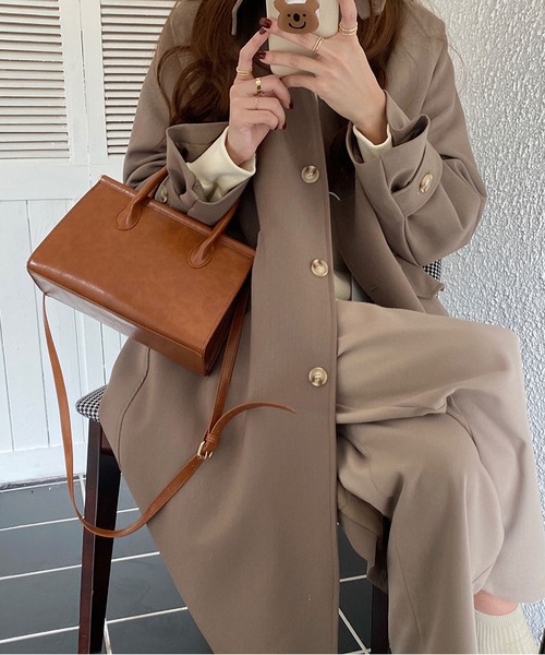 LA VORAGINE(ラ ヴォラジネ)の「2wayスクエアショルダーバッグ(ショルダーバッグ・レディース・ダークブラウン/ブラウン・FREE)」の14枚目の写真