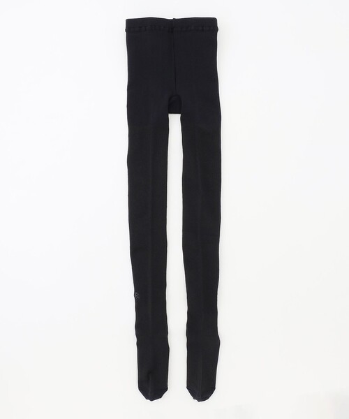 組曲（クミキョク）の「【120-160㎝】花柄 ナイロンタイツ（ソックス/靴下・キッズ・ブラック系・MEDIUM/LARGE）」の2枚目の写真