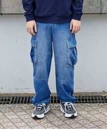 デニム・ダブルニーカーゴパンツ