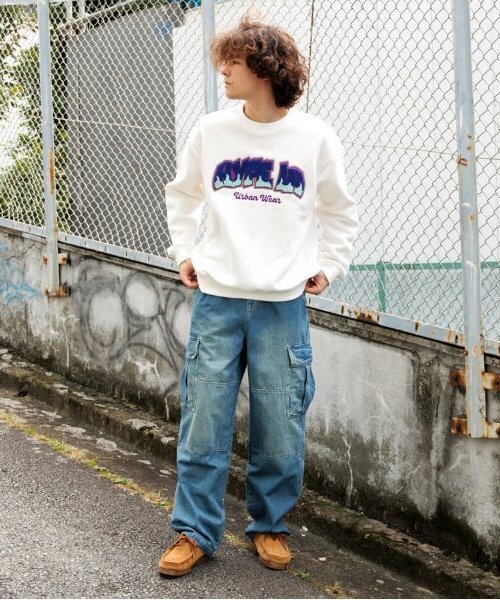 GLAZOS（グラソス）の「デニム・ダブルニーカーゴパンツ（その他パンツ・キッズ・ライトブルー/ブラック/ブルー・S/M/L/LL）」の20枚目の写真