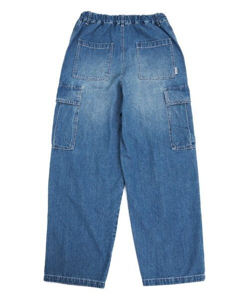 GLAZOS（グラソス）の「デニム・ダブルニーカーゴパンツ（その他パンツ・キッズ・ライトブルー/ブラック/ブルー・S/M/L/LL）」の8枚目の写真