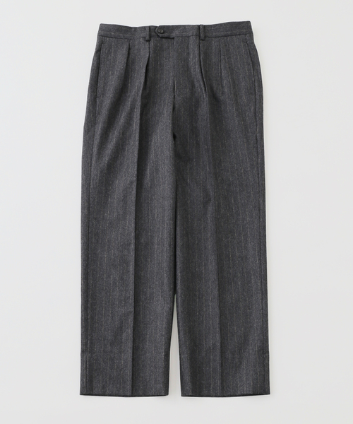 EDIFICE(エディフィス)の「La.French(ラ・フレンチ) crayone.Striped Trousers(スラックス・メンズ・ダークブルー/チャコールグレー・SMALL/MEDIUM/LARGE)」の1枚目の写真