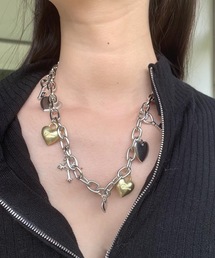 SANSeLF | 【LONSLAN】 ハートチャームネックレス sanal24a024(ネックレス)