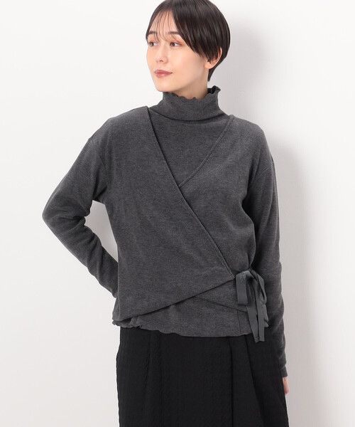 【セール】【アンサンブル対応】ニットコール カシュクールプルオーバー（Tシャツ/カットソー）｜Gabardine K.T（ギャバジンケーティー） mdprevattcaulkingandwaterproofing.com