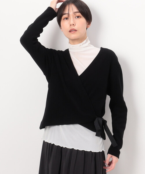 【セール】【アンサンブル対応】ニットコール カシュクールプルオーバー（Tシャツ/カットソー）｜Gabardine K.T（ギャバジンケーティー） mdprevattcaulkingandwaterproofing.com
