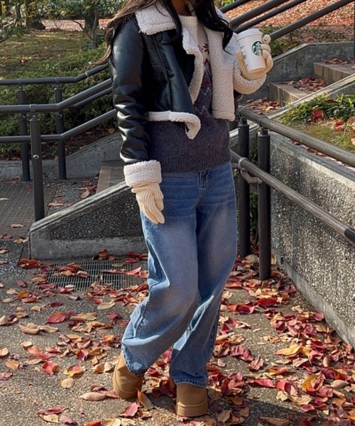 paravion（パラビオン）の「ストレートルーズデニムパンツ（デニムパンツ・レディース・ブルー・MEDIUM/SMALL）」の3枚目の写真