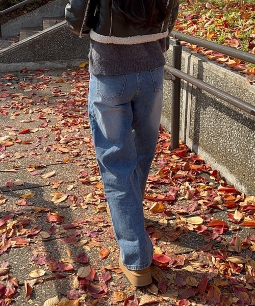 paravion（パラビオン）の「ストレートルーズデニムパンツ（デニムパンツ・レディース・ブルー・MEDIUM/SMALL）」の4枚目の写真