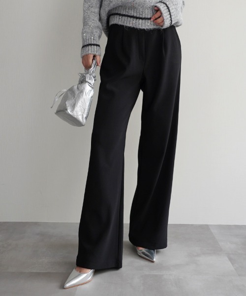 裏起毛セミワイドスラックス（スラックス）｜Rashik（ラシク）