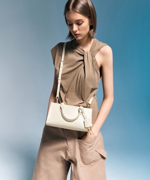 台湾 CHARLES&KEITH Kerry ミニ ケリー トートバッグ Black Mini Kerry Tote Bag - CHARLES & KEITH US