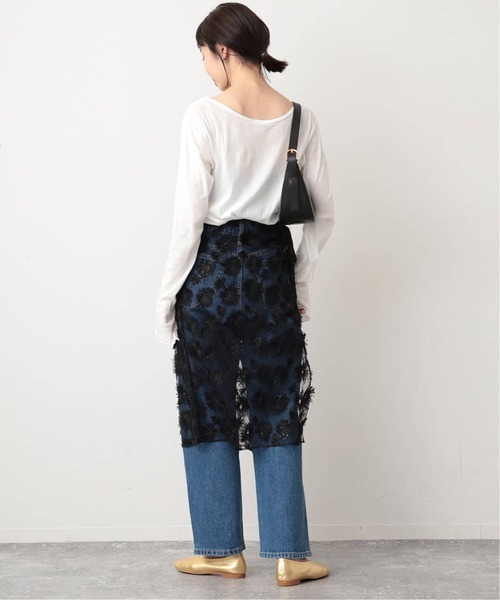 MILLER(ミラー)の「《追加3》miller/ミラー SLOBE別注 SHEER RIB クルーネック(Tシャツ/カットソー・レディース・スカイブルー/ホワイト/アイボリー・FREE)」の6枚目の写真