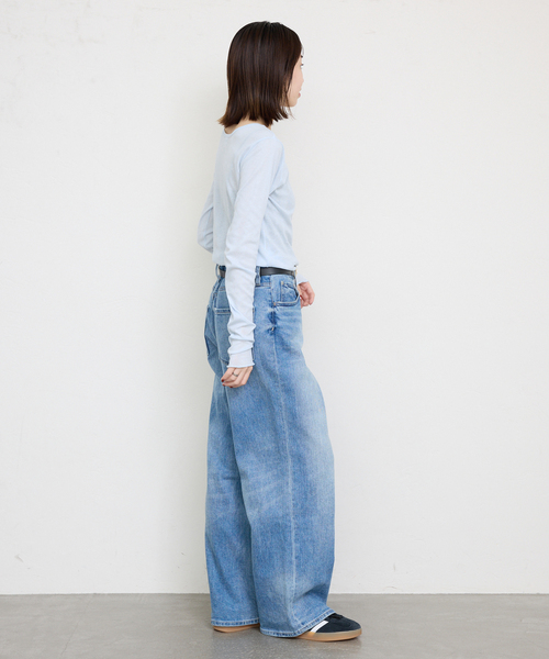 MILLER(ミラー)の「《追加3》miller/ミラー SLOBE別注 SHEER RIB クルーネック(Tシャツ/カットソー・レディース・スカイブルー/ホワイト/アイボリー・FREE)」の20枚目の写真
