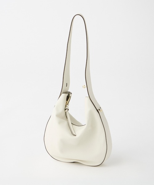 LORISTELLA（ロリステッラ）の「ソフトレザーラウンドバッグ《LORISTELLA》（ショルダーバッグ・レディース・オフホワイト/ブラック/モカ・フリー）」の6枚目の写真