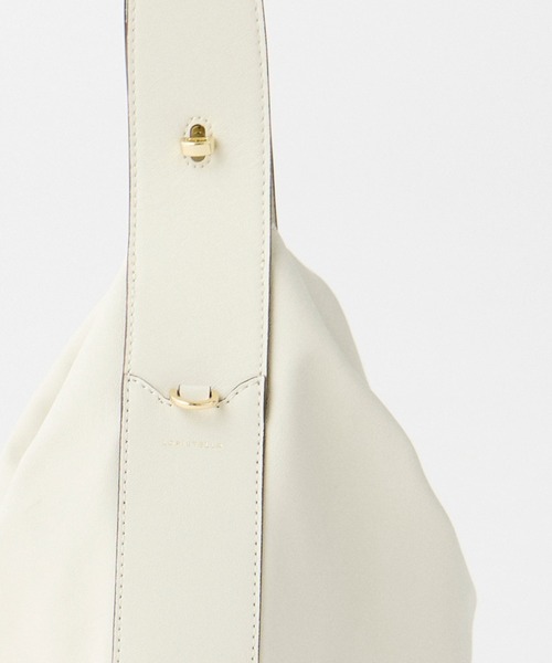 LORISTELLA（ロリステッラ）の「ソフトレザーラウンドバッグ《LORISTELLA》（ショルダーバッグ・レディース・オフホワイト/ブラック/モカ・フリー）」の8枚目の写真