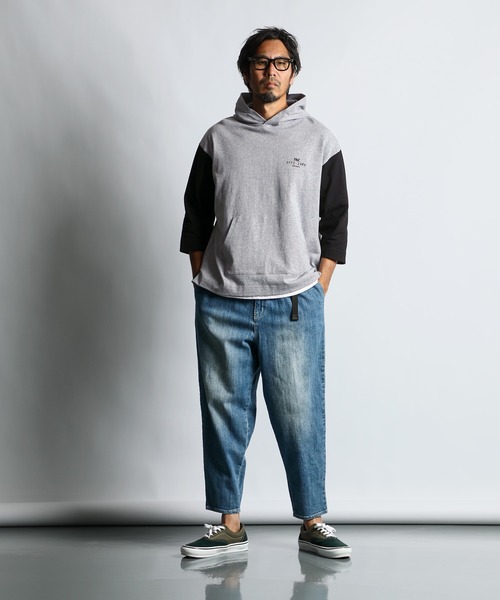 The DUFFER of ST.GEORGE（ザダファーオブセントジョージ）の「3Q COLLEGE PARKA：7分袖 カレッジパーカー（パーカー・メンズ・ブラック/グレー/ホワイト・X-LARGE/LARGE/MEDIUM/SMALL）」の9枚目の写真