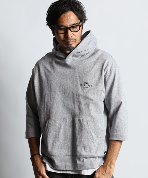 The DUFFER of ST.GEORGE（ザダファーオブセントジョージ）の「3Q COLLEGE PARKA：7分袖 カレッジパーカー（パーカー・メンズ・ブラック/グレー/ホワイト・X-LARGE/LARGE/MEDIUM/SMALL）」の10枚目の写真