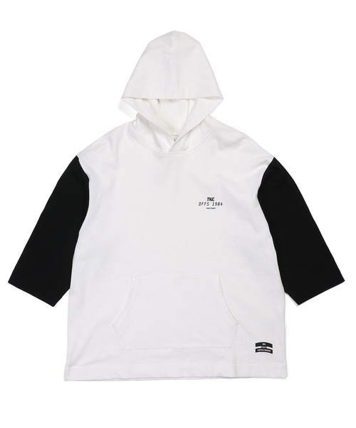 The DUFFER of ST.GEORGE（ザダファーオブセントジョージ）の「3Q COLLEGE PARKA：7分袖 カレッジパーカー（パーカー・メンズ・ブラック/グレー/ホワイト・X-LARGE/LARGE/MEDIUM/SMALL）」の14枚目の写真