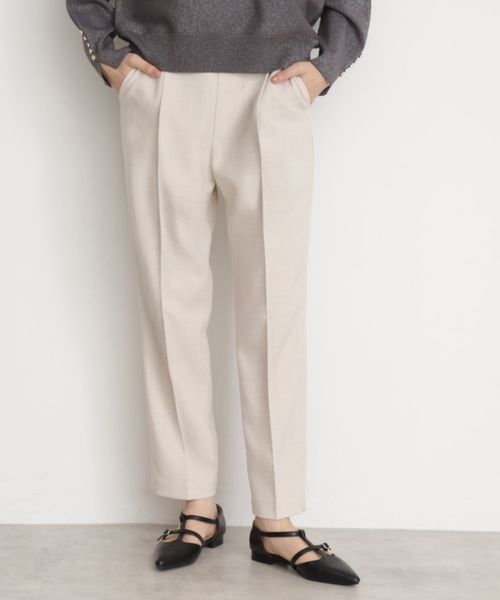 THE SHOP TK （ザ ショップ ティーケー ）の「【CAVIAN】ベーシックテーパードパンツ/洗濯機OK（その他パンツ・レディース・ライトベージュ/グリーン系/チャコールグレー/ブラック/ベビーピンク・12/11/13/14）」の4枚目の写真