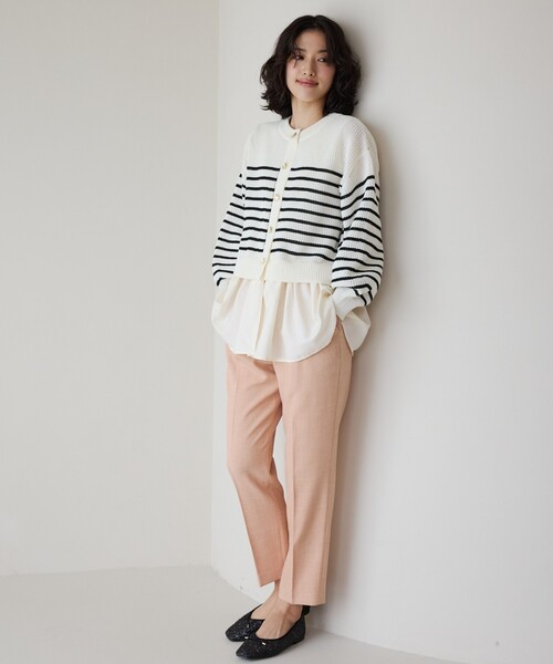 THE SHOP TK （ザ ショップ ティーケー ）の「【CAVIAN】ベーシックテーパードパンツ/洗濯機OK（その他パンツ・レディース・ライトベージュ/グリーン系/チャコールグレー/ブラック/ベビーピンク・12/11/13/14）」の7枚目の写真