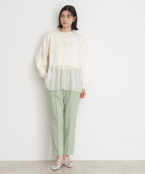 THE SHOP TK （ザ ショップ ティーケー ）の「【CAVIAN】ベーシックテーパードパンツ/洗濯機OK（その他パンツ・レディース・ライトベージュ/グリーン系/チャコールグレー/ブラック/ベビーピンク・12/11/13/14）」の9枚目の写真