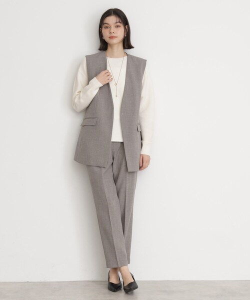 THE SHOP TK （ザ ショップ ティーケー ）の「【CAVIAN】ベーシックテーパードパンツ/洗濯機OK（その他パンツ・レディース・ライトベージュ/グリーン系/チャコールグレー/ブラック/ベビーピンク・12/11/13/14）」の14枚目の写真