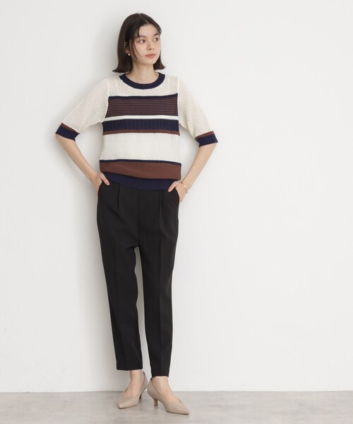 THE SHOP TK （ザ ショップ ティーケー ）の「【CAVIAN】ベーシックテーパードパンツ/洗濯機OK（その他パンツ・レディース・ライトベージュ/グリーン系/チャコールグレー/ブラック/ベビーピンク・12/11/13/14）」の18枚目の写真