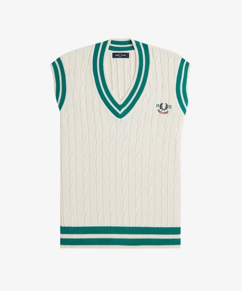 FRED PERRY（フレッドペリー）の「Cable Knit Tennis Vest