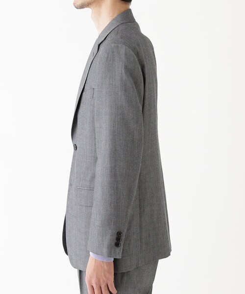 TAKEO KIKUCHI（タケオキクチ）の「【THE FLAGSHIP】シャンブレーツイル ジャケット（スーツジャケット・メンズ・グレー/サンドベージュ・02/03/04）」の19枚目の写真