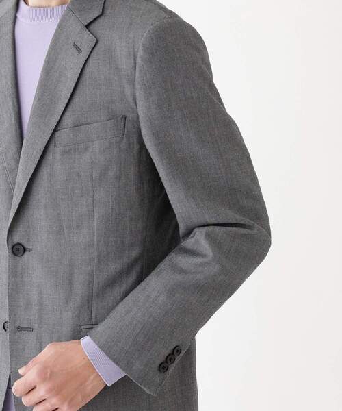 TAKEO KIKUCHI（タケオキクチ）の「【THE FLAGSHIP】シャンブレーツイル ジャケット（スーツジャケット・メンズ・グレー/サンドベージュ・02/03/04）」の22枚目の写真