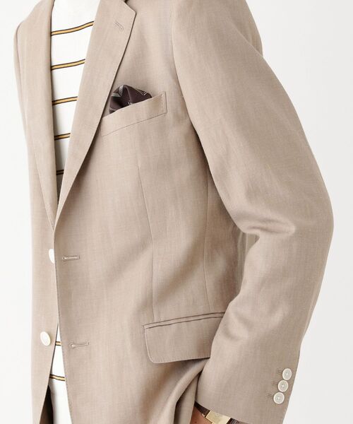 TAKEO KIKUCHI（タケオキクチ）の「【THE FLAGSHIP】シャンブレーツイル ジャケット（スーツジャケット・メンズ・グレー/サンドベージュ・02/03/04）」の11枚目の写真