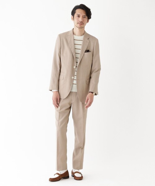 TAKEO KIKUCHI（タケオキクチ）の「【THE FLAGSHIP】シャンブレーツイル ジャケット（スーツジャケット・メンズ・グレー/サンドベージュ・02/03/04）」の12枚目の写真