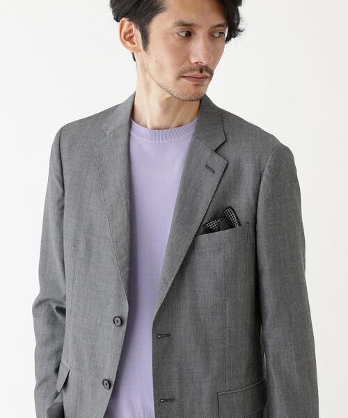 TAKEO KIKUCHI（タケオキクチ）の「【THE FLAGSHIP】シャンブレーツイル ジャケット（スーツジャケット・メンズ・グレー/サンドベージュ・02/03/04）」の16枚目の写真