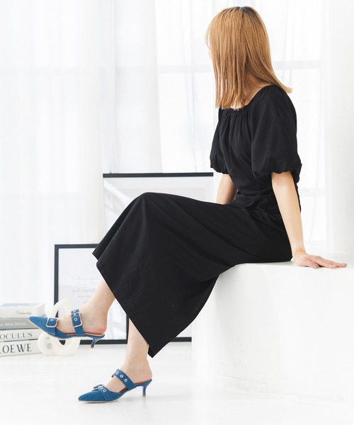 attagirl(アタガール)の「ベルトミュールパンプス(パンプス・レディース・ブルー/ブラック/シルバー・M/S/LL/L)」の14枚目の写真